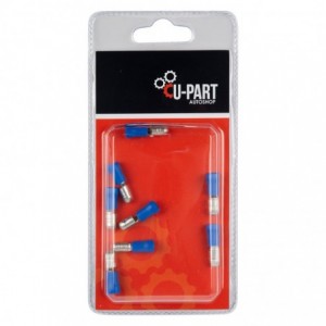 U-PART Terminal Blu Male Bullet 1.5-2.5MM 5MM