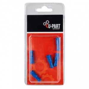 U-PART Terminal Blue Fully Insul Female Rec 1.5-2.