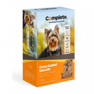 Complete Dog Biscuits SNACK-A-CHEW R/LAMB Sml 1KG