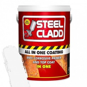Steel Cladd ALL-IN-ONE Water Based White 5L