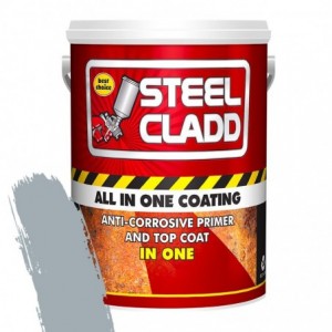 Steel Cladd ALL-IN-ONE Water Based Grey 1L