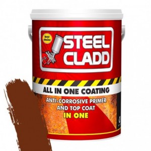 Steel Cladd ALL-IN-ONE Water Based Brown 5L