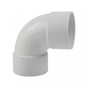 PVC Gutter Round Downpipe Bend 90DEG