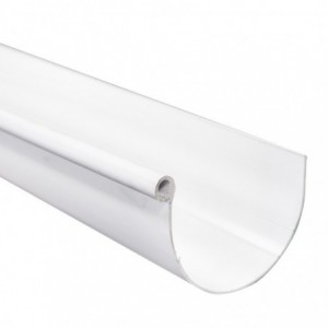 PVC Gutter HALF-ROUND 4.0M