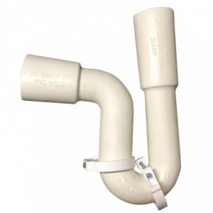 Trap White P 40X40MM (50MM PVC Out)