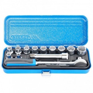Gedore Blue Socket Set 14 Pce D19 Hmz Metric