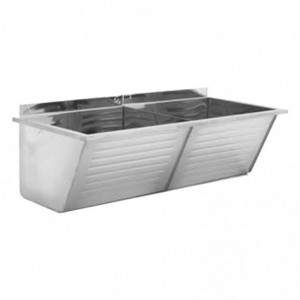 Wash Trough Dbl Bowl 1030X435MM