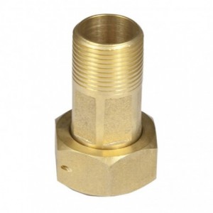WATER METER TAIL PCE SET 15MM + NUT &amp; WASHER (BR)