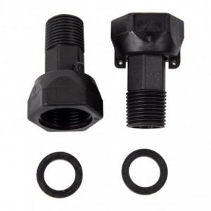 WATER METER TAIL PCE SET 15MM + NUT &amp; WASHER (PL)