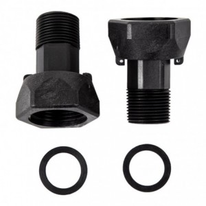 WATER METER TAIL PCE SET 22MM + NUT &amp; WASHER (PL)