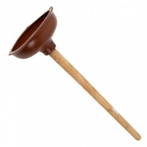 Force Cup Plunger 150MM Wooden Handle