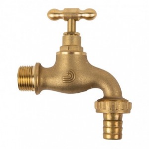 Torrenti Bibcock Tap Brass Std 15MM X 1/2INCH