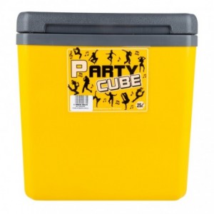 Party Cube Cooler Box 25L Yellow
