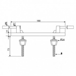 Wirquin Seat Hinge Set Club Plastic White