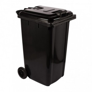 Refuse Wheely Bin Non Sabs Rec Hallo Ax Black 240L