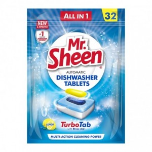 Mr Sheen Dishwasher Automatic Tablets Lemon 32PC