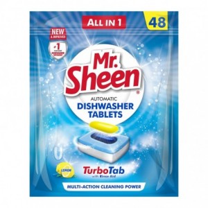 Mr Sheen Dishwasher Automatic Tablets Lemon 48PC