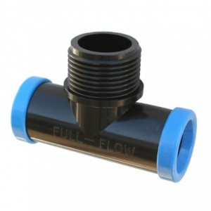 Full Flow Male Combination Tee 15MM X 3/4 In