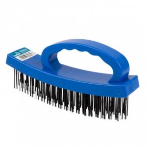 STRIKE-ARC Wire Brush 4 Row Ss Bristle Poly Handle