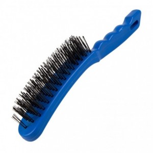 STRIKE-ARC Wire Brush 5 Row S/S Bristle Polyhandle