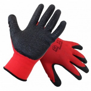 Glove Safety Latex Palm Coated Crinkle Size 10