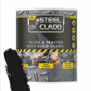 Steel Cladd Truck And Tractor Enamel Black 1L