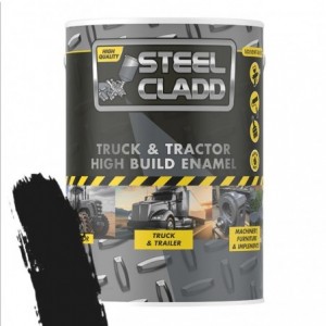 Steel Cladd Truck And Tractor Enamel Matt Black 5L