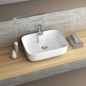 Basin Free Standing Serene 1T/H Sq 485X370X140MM