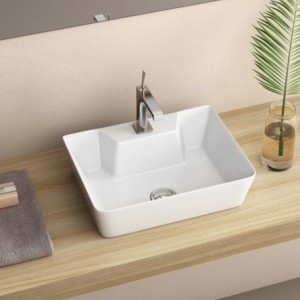 Basin Free Standing York 1T/H Sq 400X305X115MM
