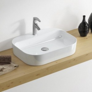 Basin Free Standing Durand 1T/H Sq 545X380X130MM