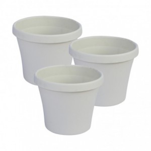 SEBOR SUPER POT &amp; SCR SET 25CM LIGHT GREY 3PCK