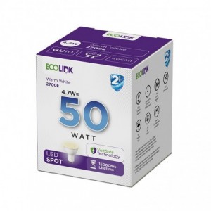 Ecolink Downlight LED 50W Globe Warm White