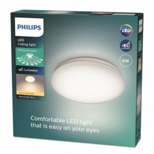 Philips Ceiling Light Round 6W Warm White