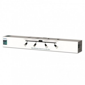 Philips Spotlight Bar 4X50W Black Downlighter