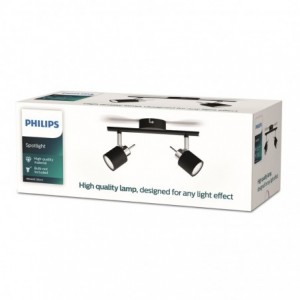 Philips Spotlight Tube Black 2X35W Downlighter