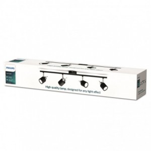 Philips Spotlight Tube Black 4X35W Downlighter