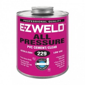 Ez Weld 229 PVC Cement All Pressure Clear 237ML