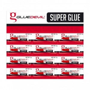 Gluedevil Super Glue 12 Per Display Card 3GR