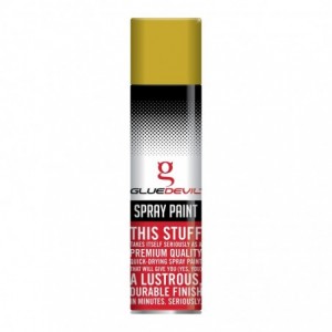 Gluedevil Spray Paint 300ML Metallic Pale Gold