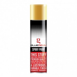 Gluedevil Spray Paint 300ML Metallic Super Gold