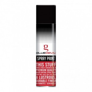 Gluedevil Spray Paint 300ML Heat Resist Matt Black