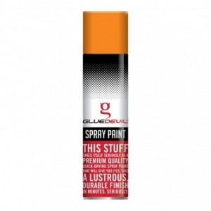 Gluedevil Spray Paint 300ML Fluorescent Orange