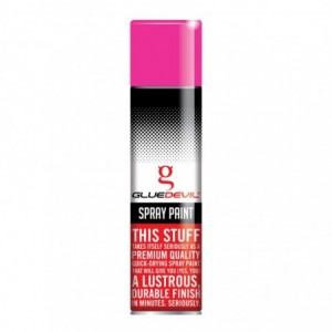 Gluedevil Spray Paint 300ML Fluorescent Pink