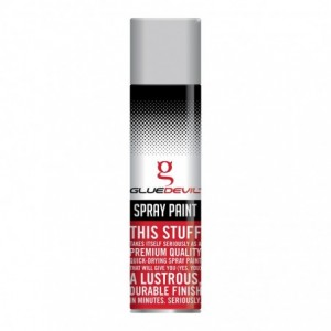 Gluedevil Spray Paint 300ML Hammer Silver