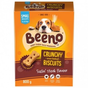 Beeno Dog Biscuits Steak Small 800G