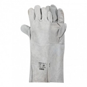 Pioneer Glove Chrome Leather Double Palm 8 Inch