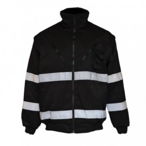 Pioneer Jacket Bunny Zip Off Sleeve Black Xl