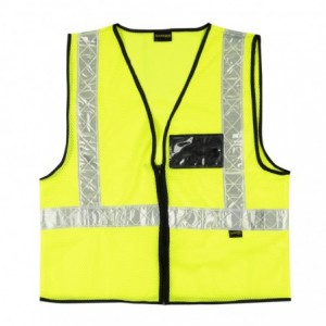 Pioneer Reflective Vest Zip Id Pouch Lime 4XL