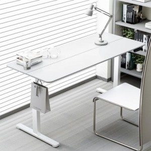 Elite Height Adjustable Desk - White - Fine Living