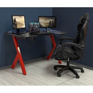 LumiDesk LED Light Gaming Desk - Fine Living